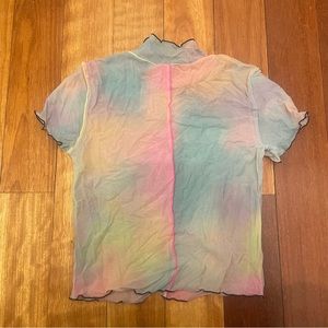 Dolls Kill multicolor mesh top
